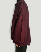 CHEMISE OVERSIZE BORDEAUX