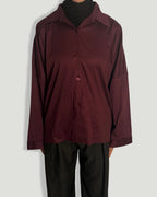 CHEMISE OVERSIZE BORDEAUX