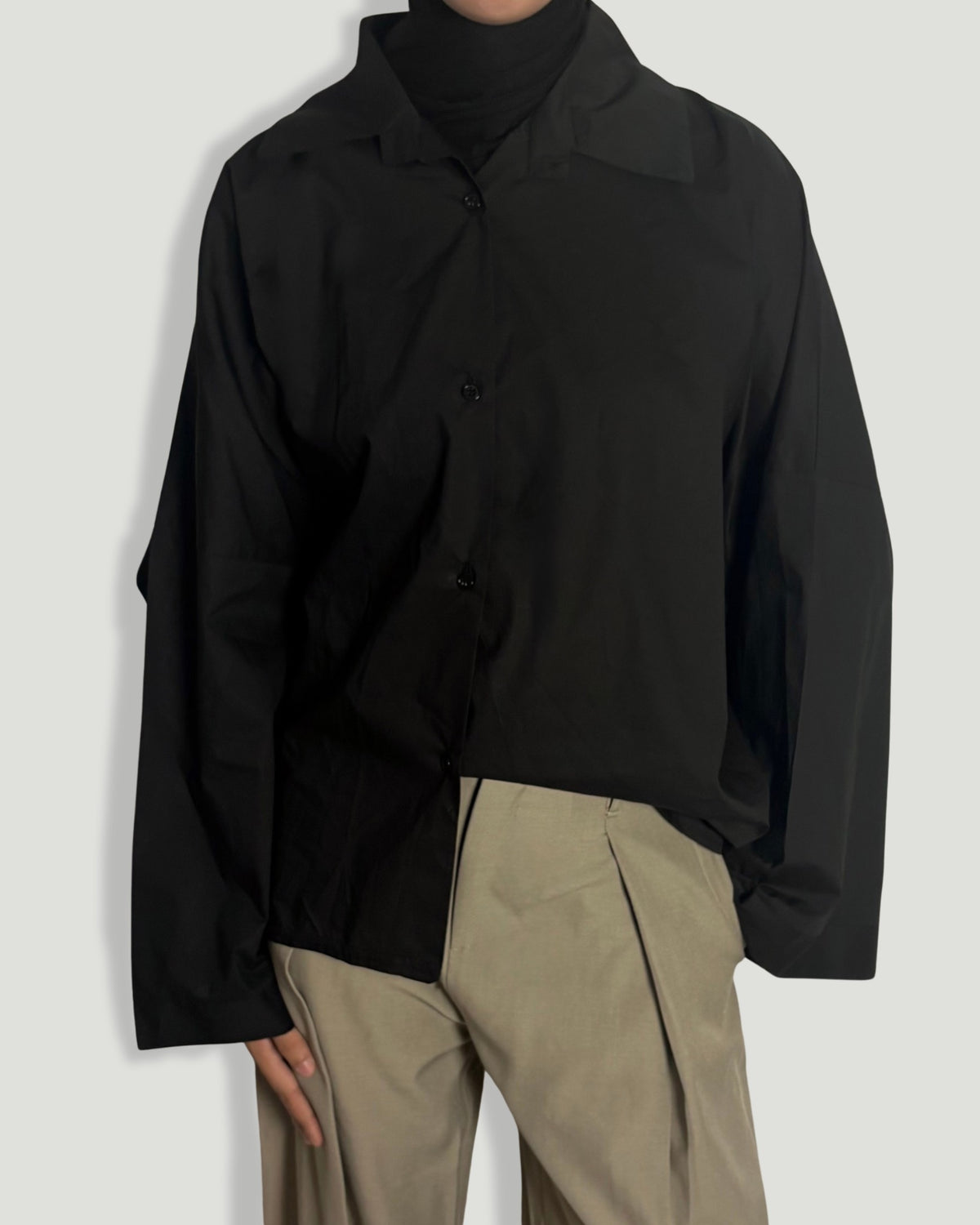 CHEMISE OVERSIZE NOIRE