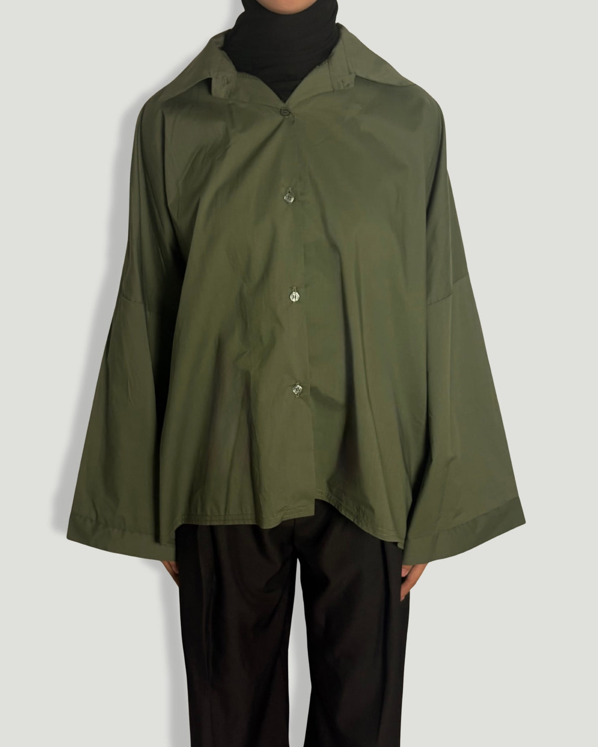 CHEMISE OVERSIZE KAKI