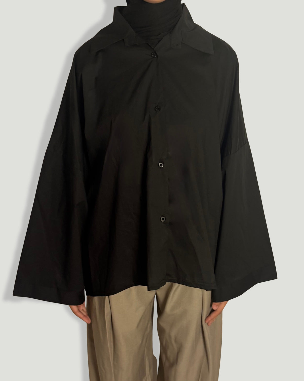 CHEMISE OVERSIZE NOIRE