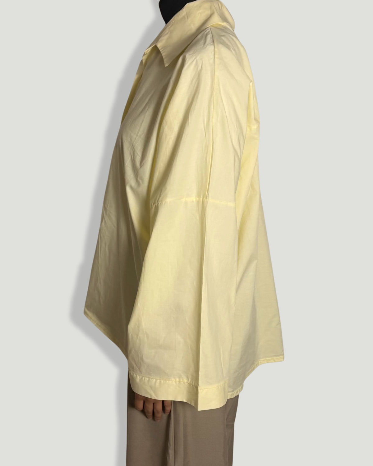 CHEMISE OVERSIZE JAUNE