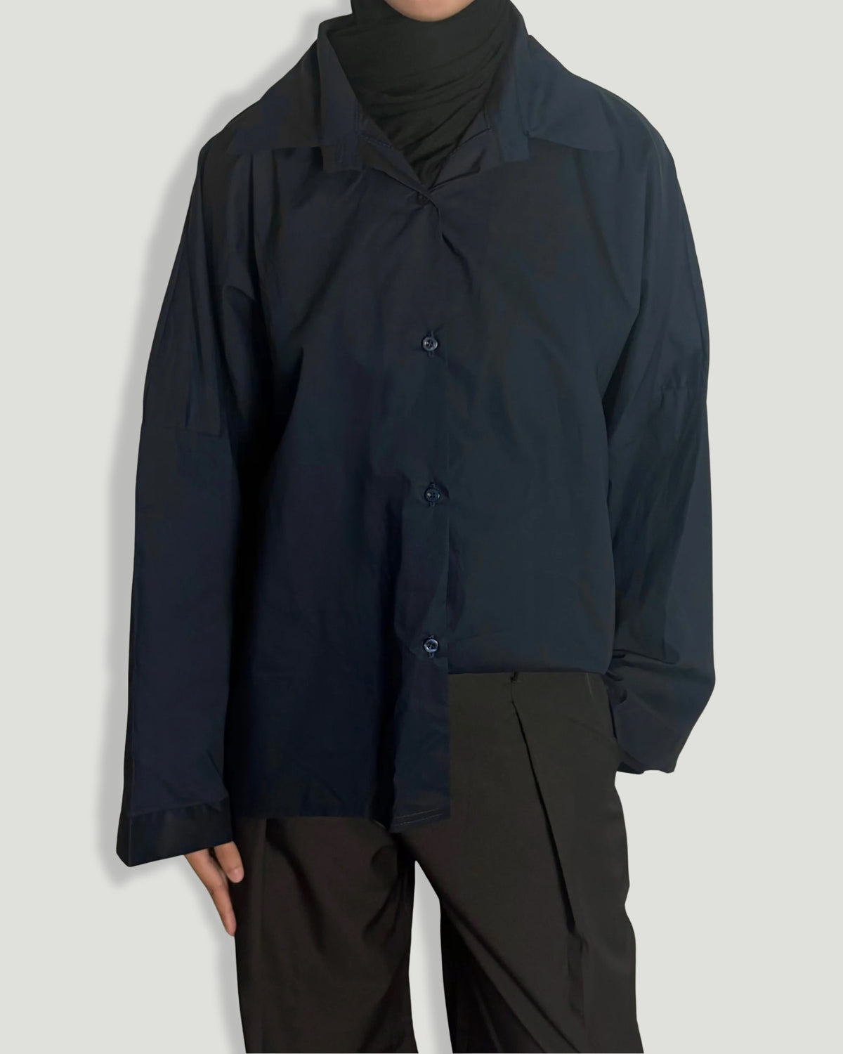 CHEMISE OVERSIZE BLEU NUIT