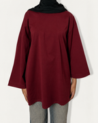 T-SHIRT ESSENTIAL BORDEAUX