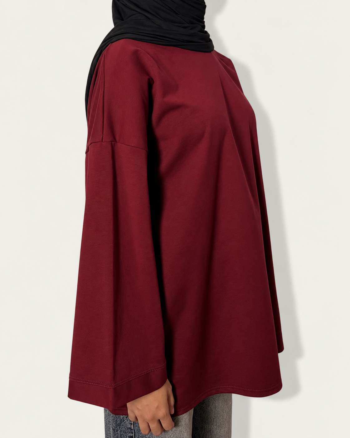 T-SHIRT ESSENTIAL BORDEAUX