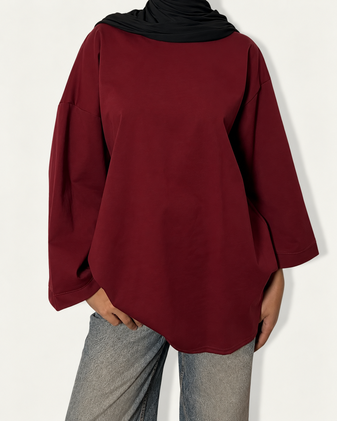 T-SHIRT ESSENTIAL BORDEAUX