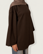 T-SHIRT ESSENTIAL MARRON